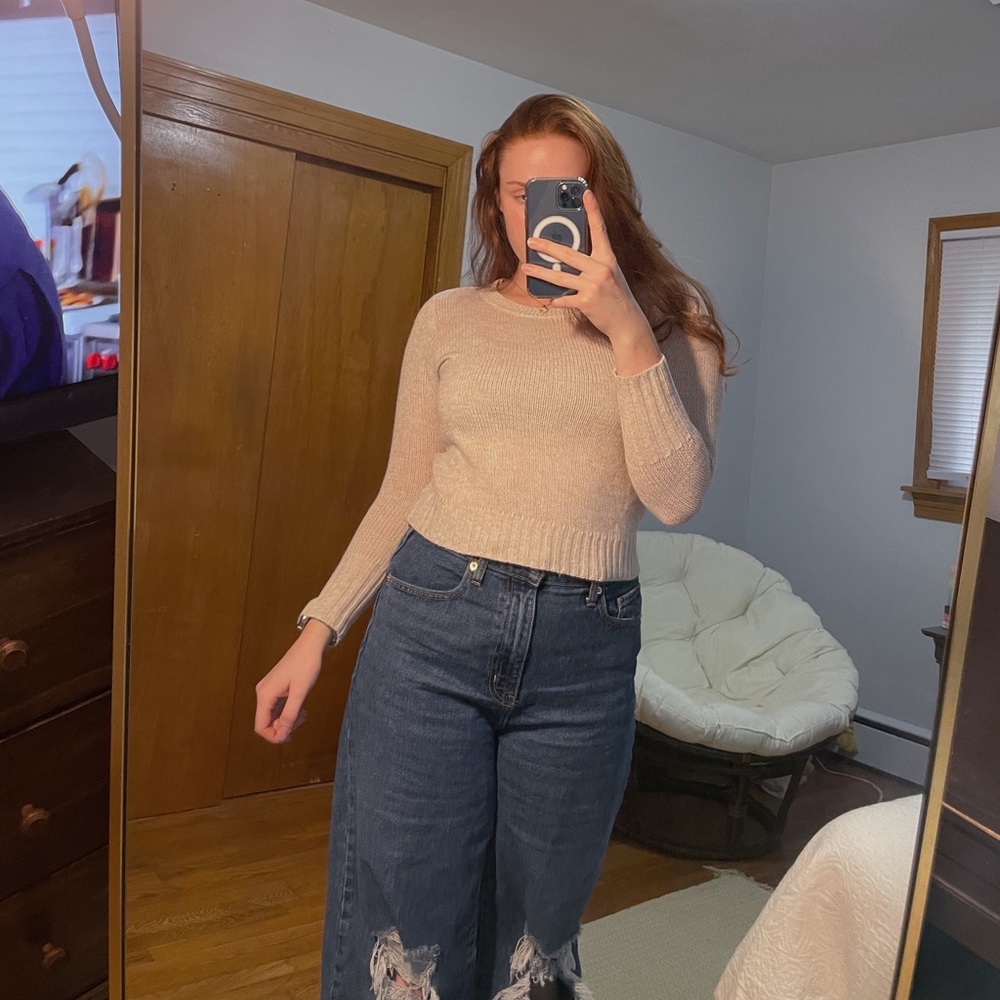 baby pink sweater